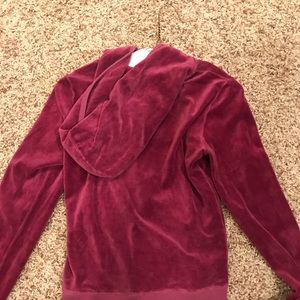 Pink Juicy Couture hooded zip-up!